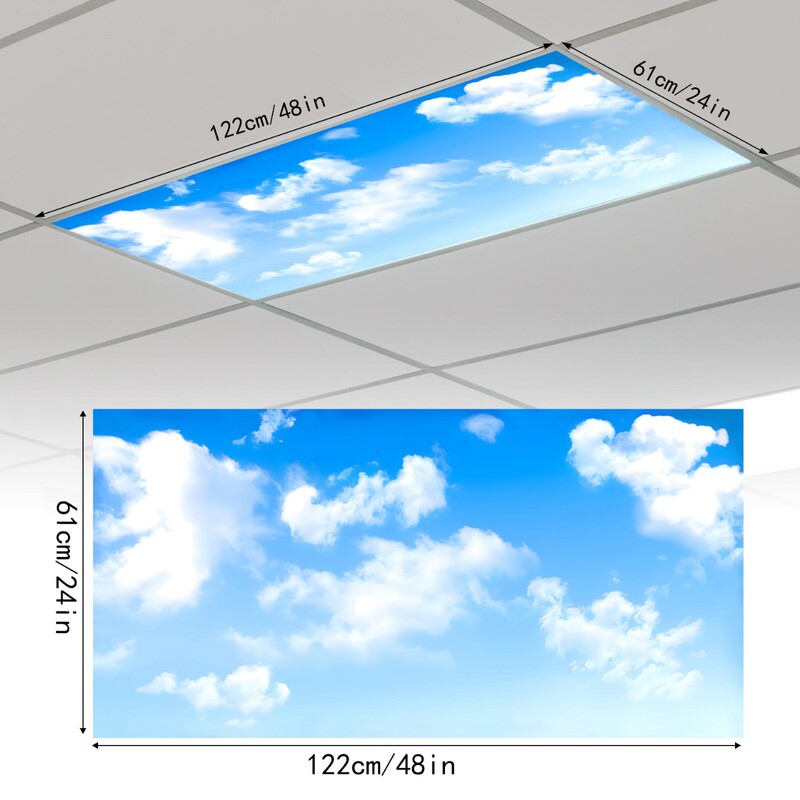 Cross-Border Hot-Selling Magnetic Lampshade, Anti-Glare, Eye-Protecting Fabric Lampshade, Office, Living Room, Classroom Printed Lampshade