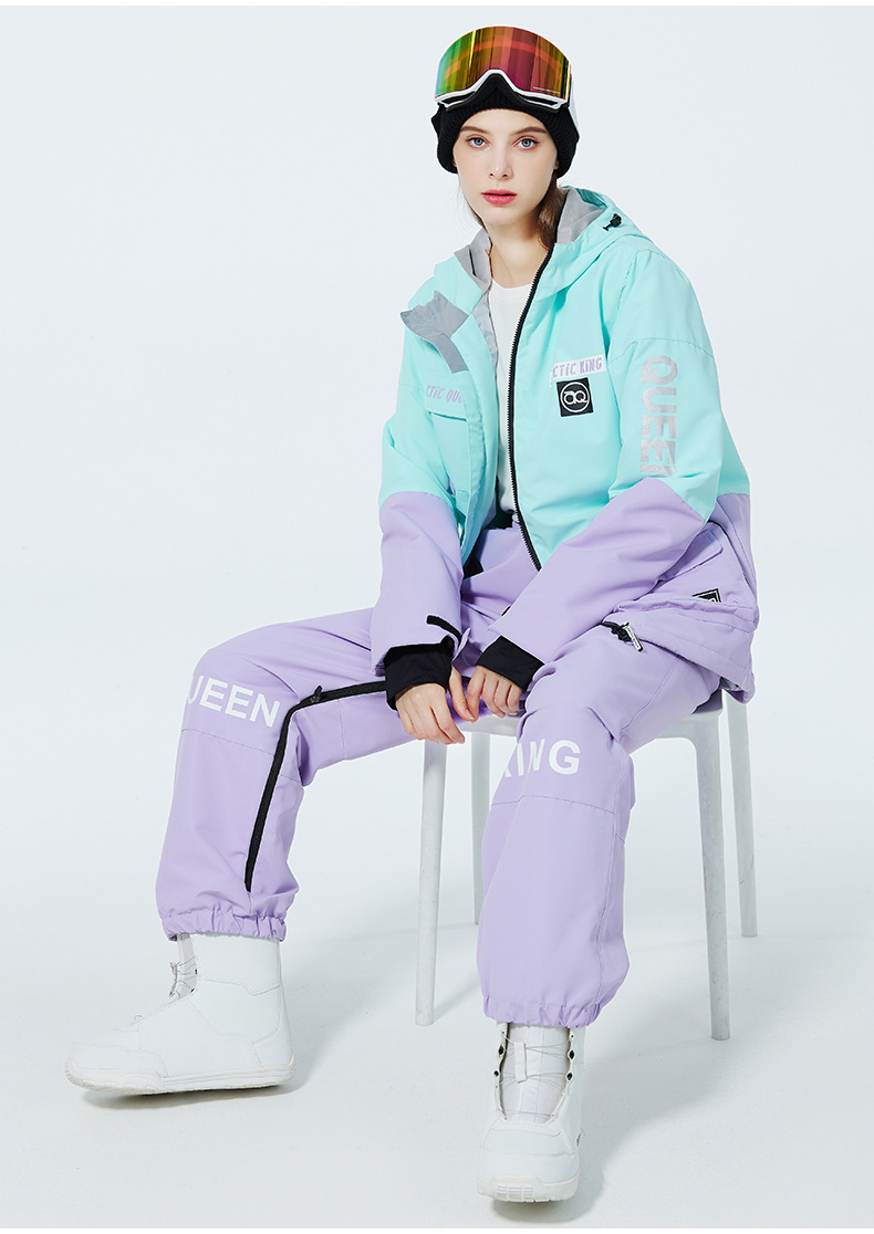 Men's Clothing Ski suit set for men and women couples warm and thick ski suit set single board double board ski suit_viptrois.com