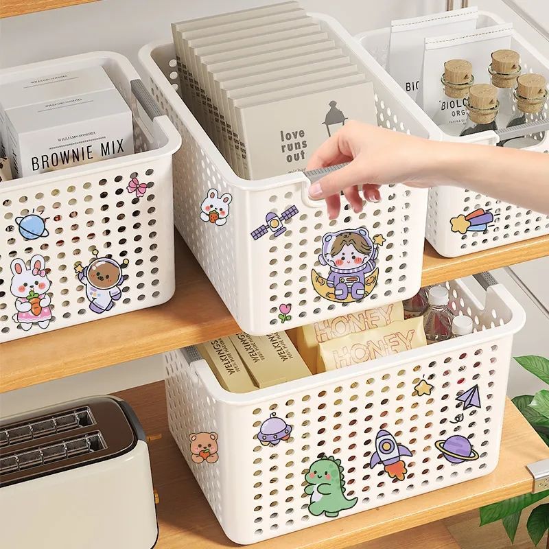 Storage basket desktop storage and sorting box Home storage frame storage and sorting basket Food storage basket Home college students