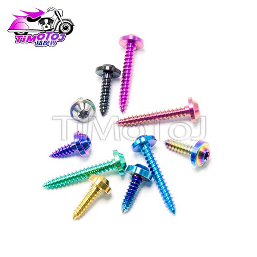 Titanium Alloy Self-Tapping Screw with M4/M5 Thread for Motorcycle & Electric Vehicle Shell, TMJ M4/M5