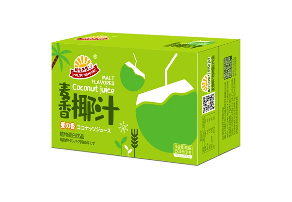 ❤Mr. Sunshine wheat coconut juice drink 250ml*24 boxes