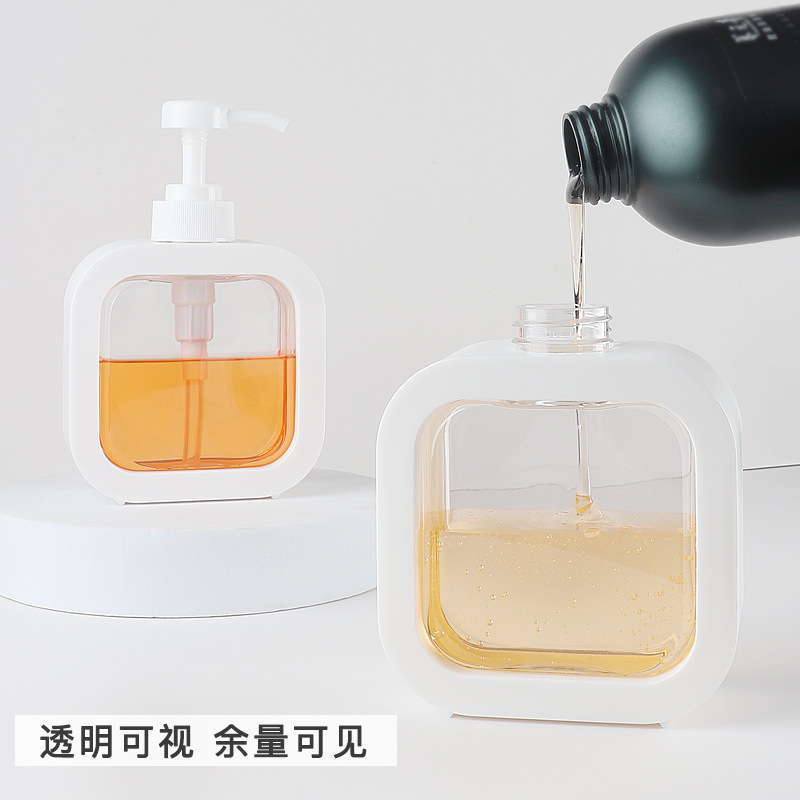 Sub-botella loción de viaje grande baño desinfectante de manos sub-botella de plástico botella de prensa visual sub-embalaje botella vacía