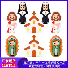 跨境热销3D硅胶珠子串珠笔装饰立体复活节儿童手链配件滴胶珠批发