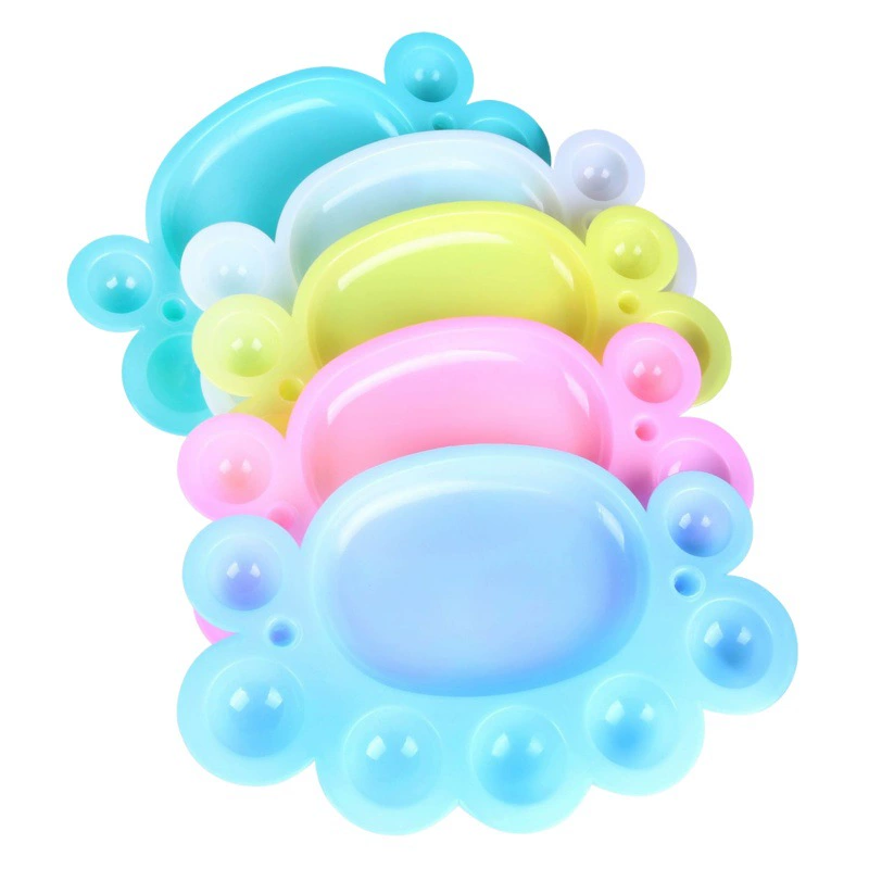 Фабрика прямые поставки маленькие ножки палитра формы цветка сливы цветовая палитра акриловая гуашь Акварельная палитра