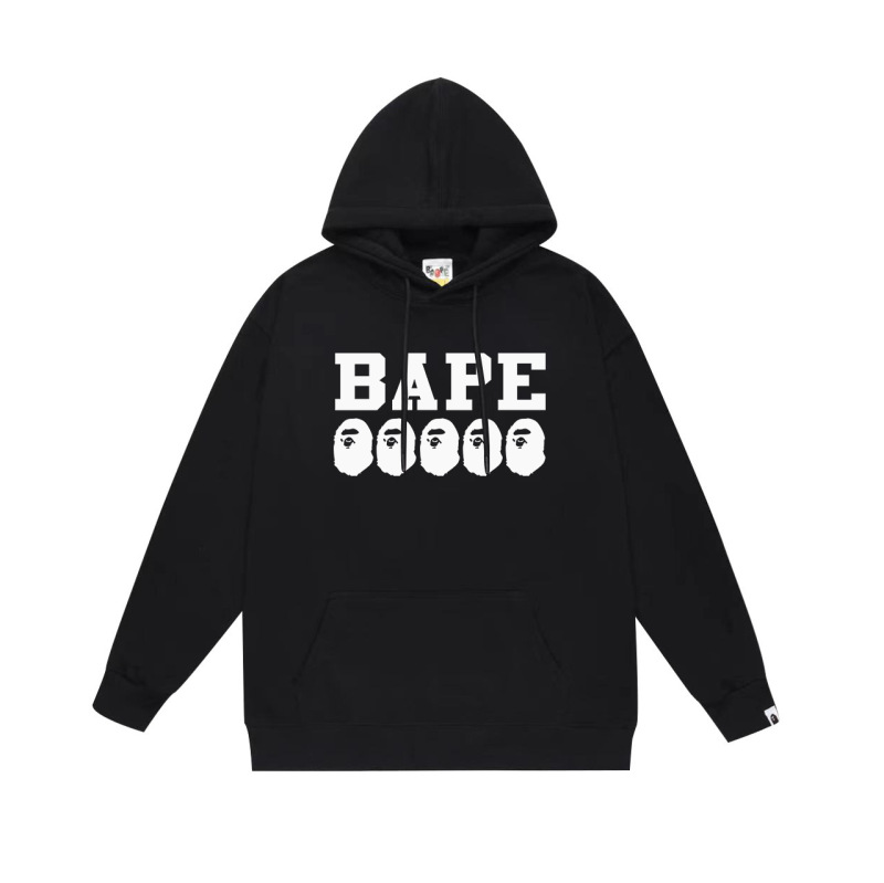 BAPE猿人头潮牌单面印花连帽卫衣秋冬新款嘻哈潮流男女同款|undefined