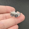 Retro blue glasses, jewelry, design ring suitable for men and women, wholesale