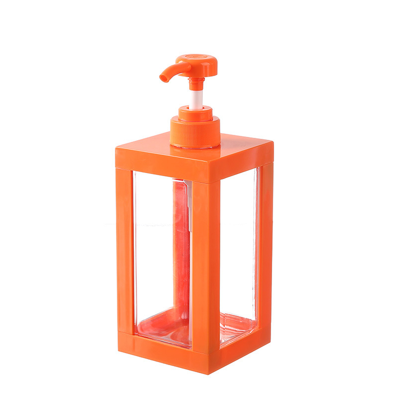 Nuevos productos transfronterizos botellas vacías transparentes de alta calidad loción de baño doméstica desinfectante de manos de hotel de presión viajar botellas divididas