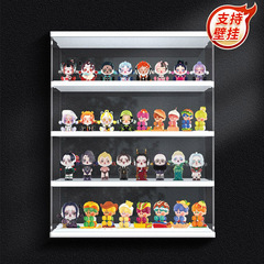 壁掛け可単列ブラインドボックス収納展示棚アクリル泡マットカバー透明手作りキャビネット防塵収納ボックス