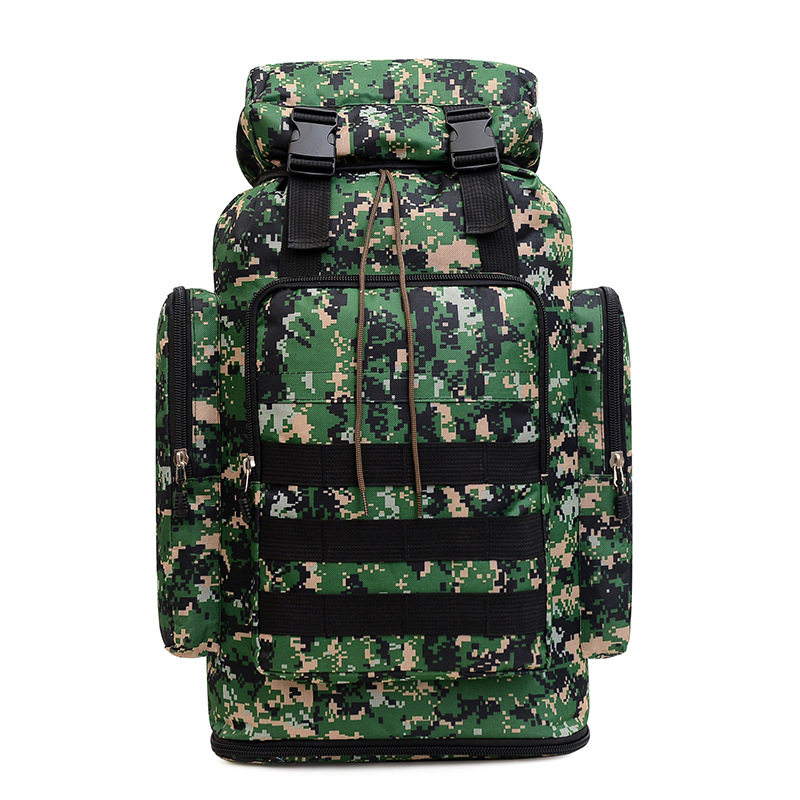70L bolsa de montañismo de camuflaje impermeable de gran capacidad mochila táctica de ocio deportes al aire libre senderismo mochila
