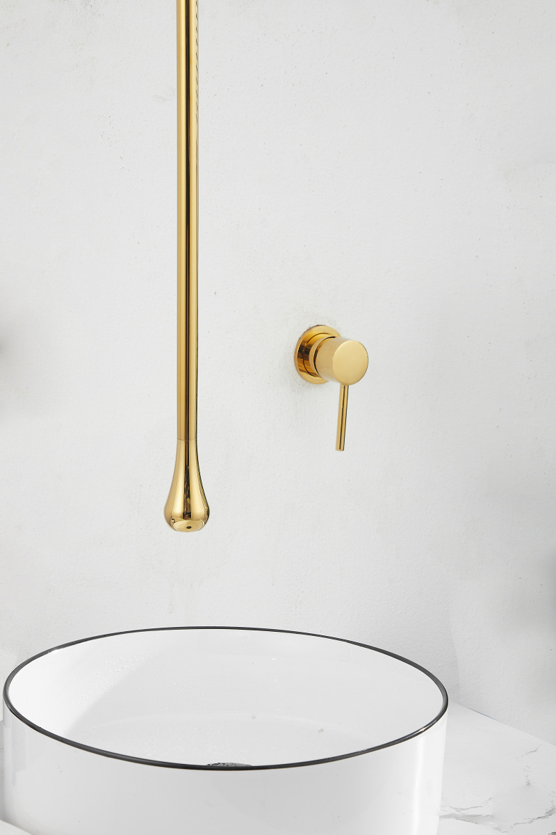 The length of the hanger can be changed to a wall-mounted concealed ceiling water drop faucet creative art hanger with a single-hole countertop control for cooling and heating undefined