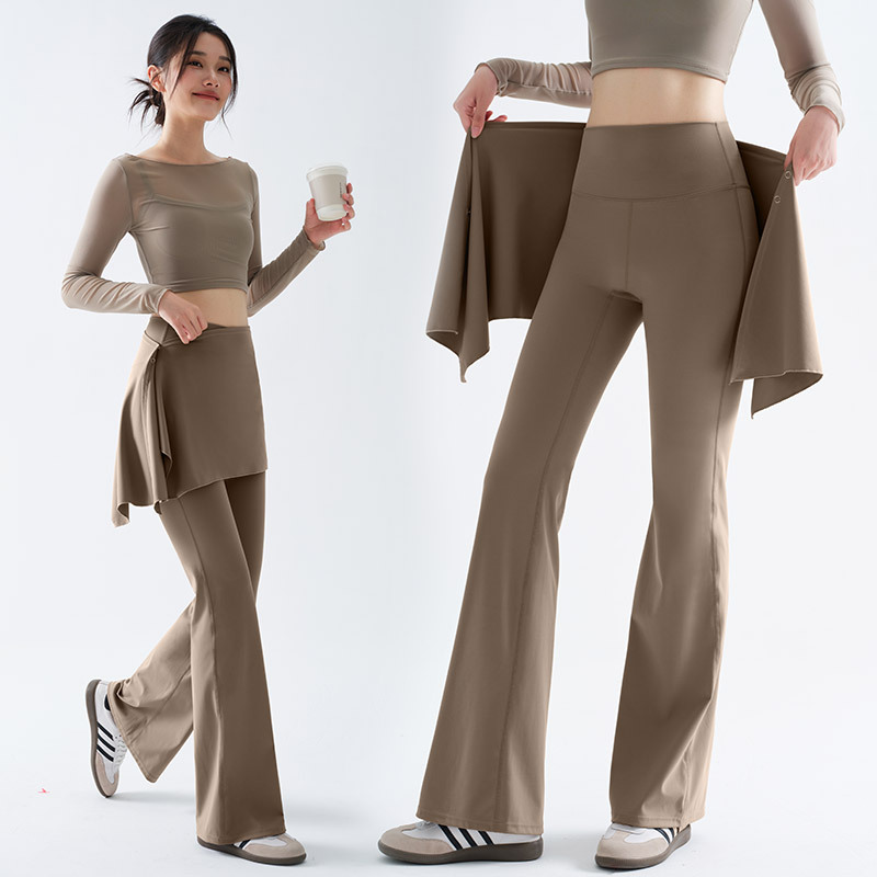 New plus size chubby girl Yoga Suit suit Women's Micro-Raiser with Fart Curtain Yoga Pants Anti-Embarrassment Sports Fitness Suit Pants