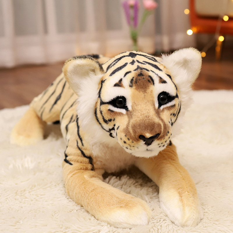 Simulación pequeño Tigre muñeca de peluche de juguete León leopardo muñeca niños comodidad almohada muñeca de trapo actividad regalo
