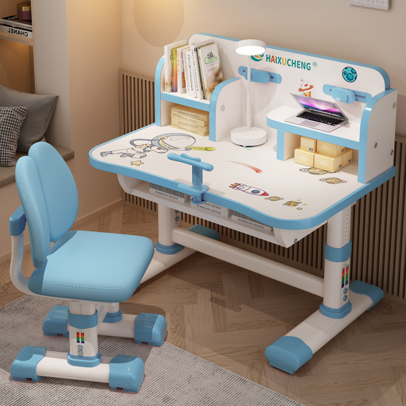 子供用学習テーブルは昇降可能、小学生の宿題デスク、ライティングデスク、テーブルと椅子のセット、男の子と女の子のデスクと椅子|undefined