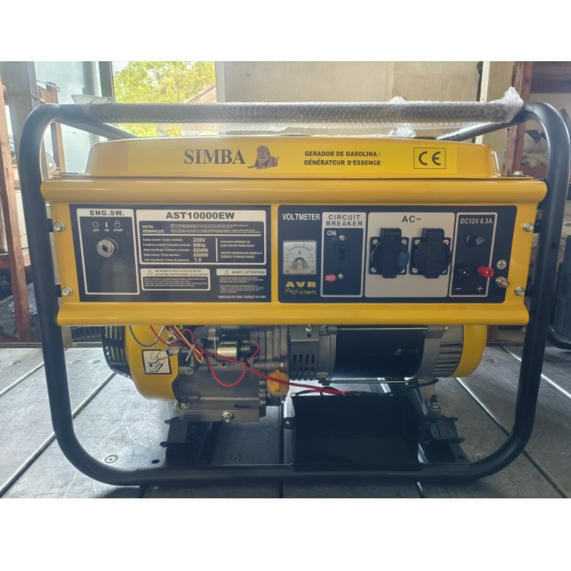 5KW6千瓦汽油发电机汽油220V电启动出口外贸应急便携式发电机组