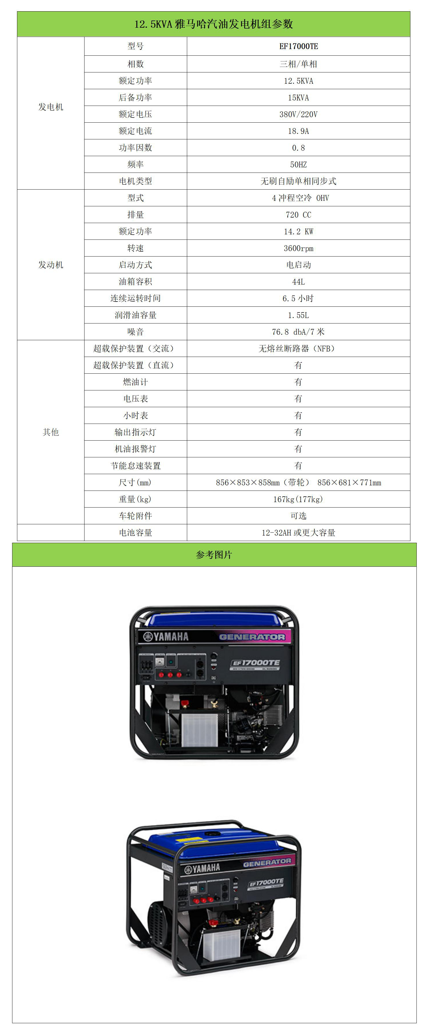 12.5KVA 雅马哈 EF17000TE_01.jpg