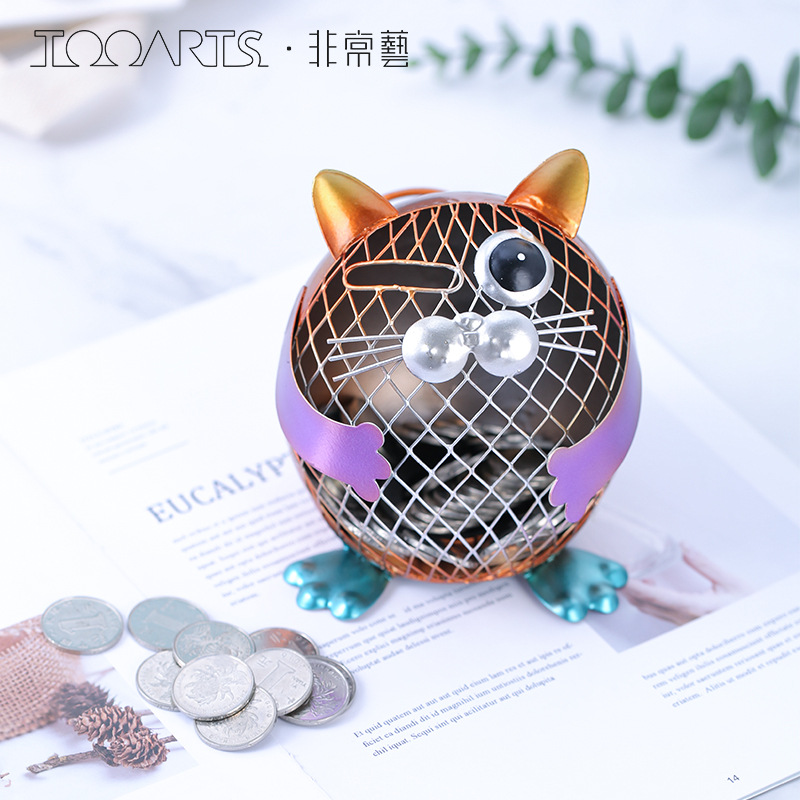 HCTOOARTS originality Storage Money pot kitten children gift Advisable Home Furnishing bedroom ornament Decoration