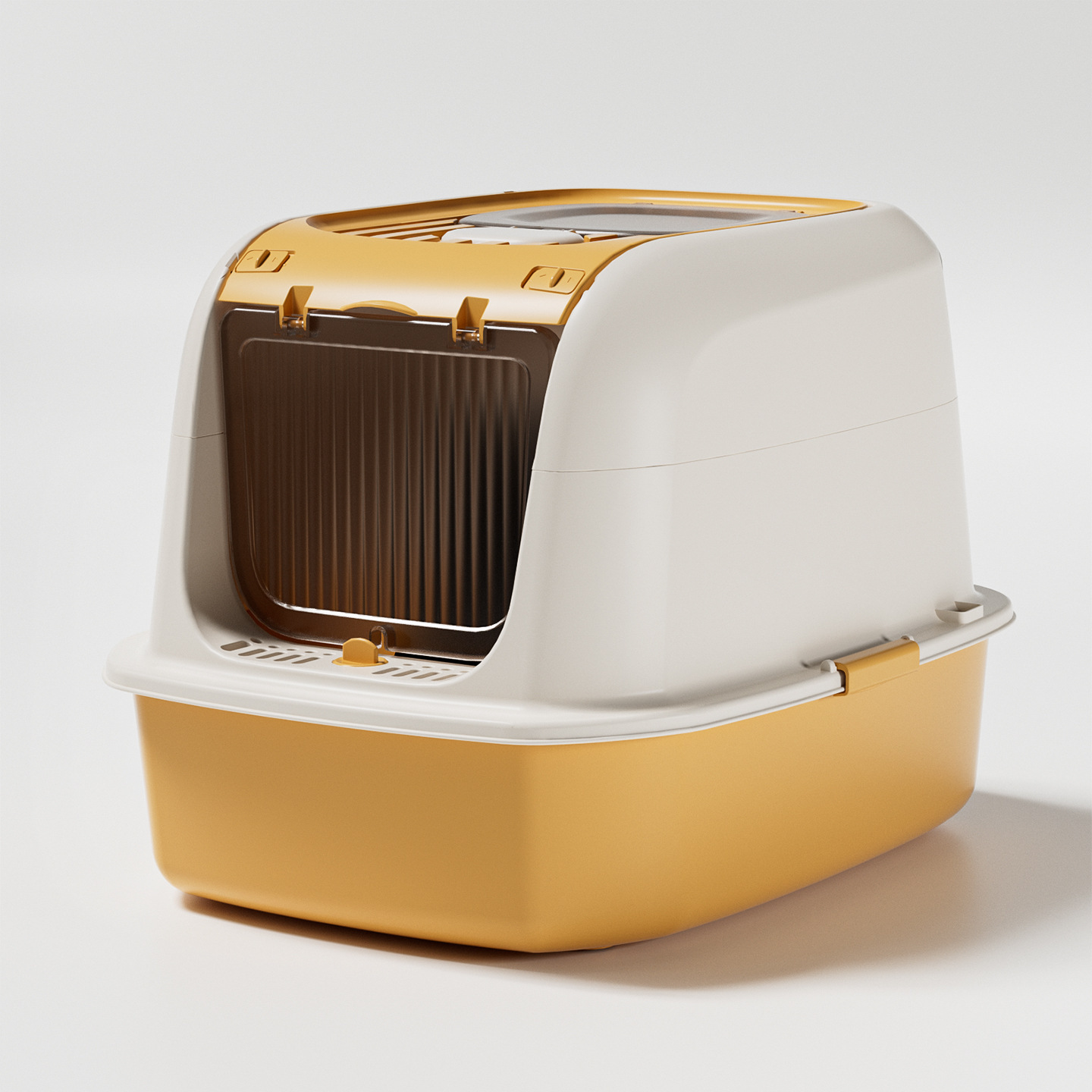 Basina de arena para gatos super grande totalmente cerrada antiolor antiespiración exterior inodoro para gatos, cubrir la cubierta para gatos pequeños, batería de artículos para mascotas