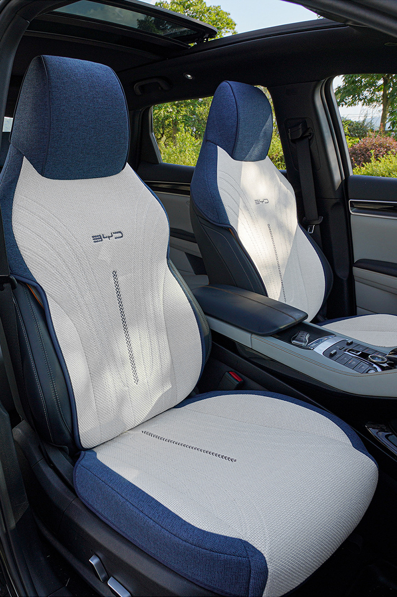 2025 Byd Song Plus Dmi Special Seat Cover Linen Car Seat Cushion Four-Season Universal Breathable Seat Cushion Cover