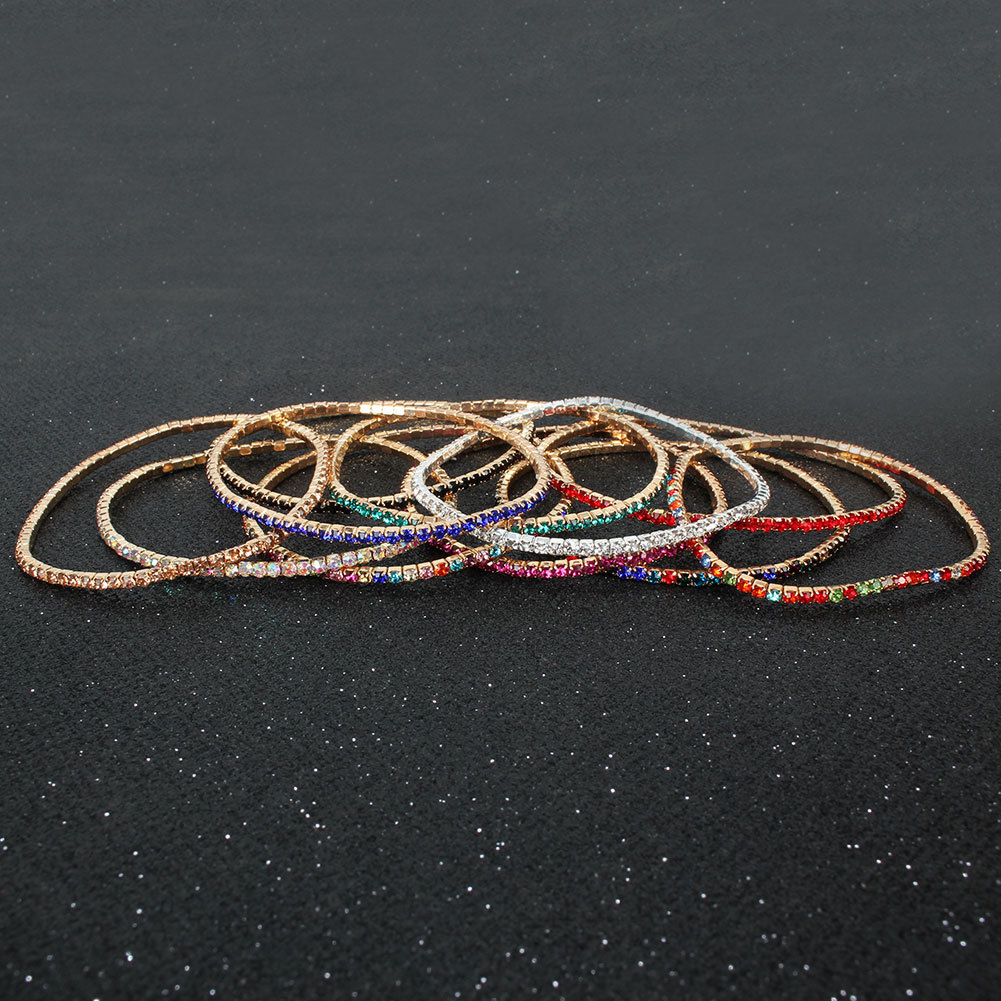 Basic Geometric Zircon Rhinestones Women's Bracelets 1 Piece display picture 4