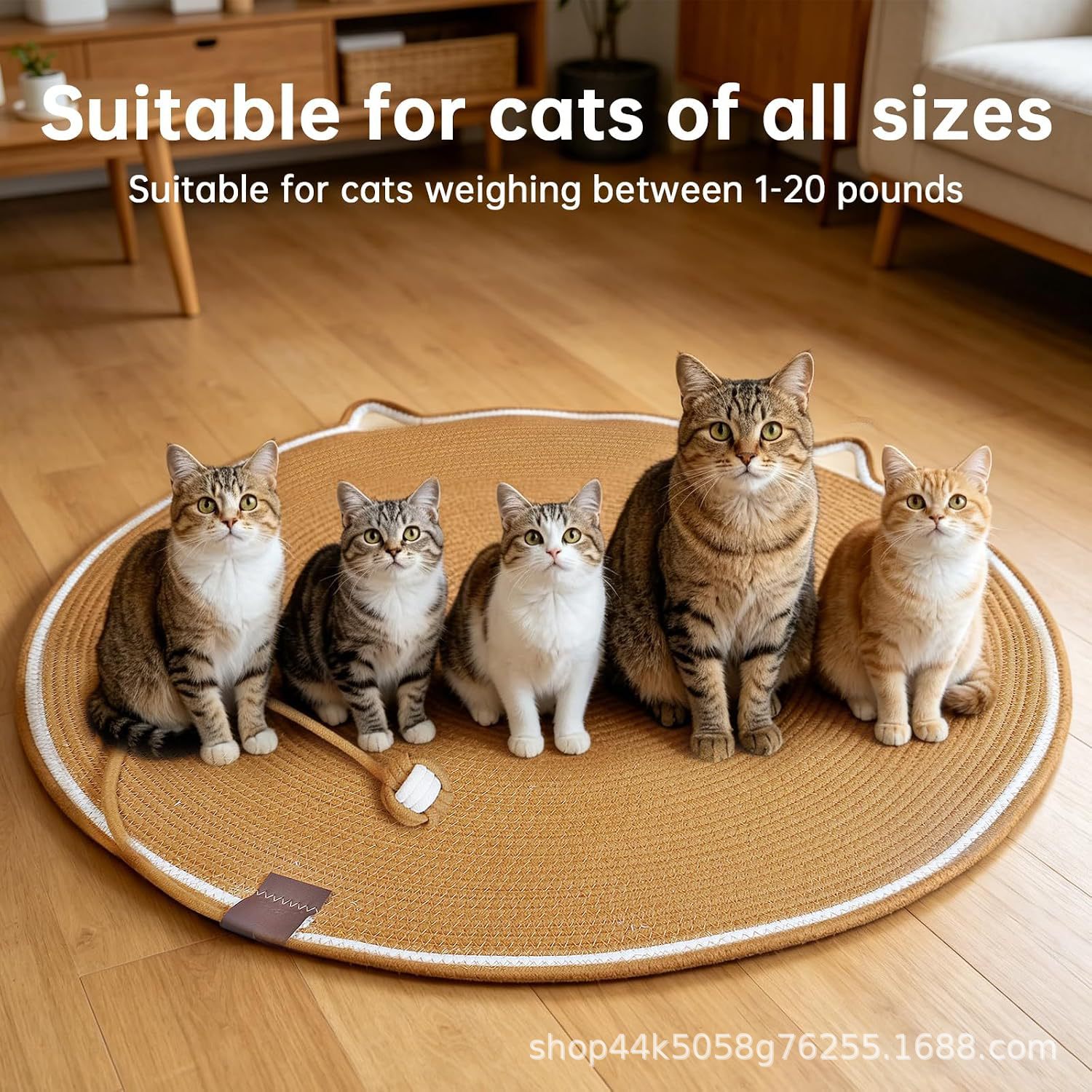 猫抓垫猫抓板耐磨不掉屑耐抓猫咪磨爪编织棉绳宠物睡垫四季通用