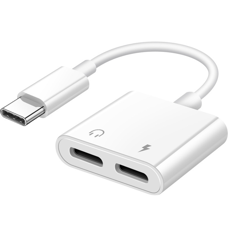 メーカー卸売りtype-c回転3.5mmイヤホン音声中継ケーブル通話聴歌充電2 in 1アダプタ|undefined