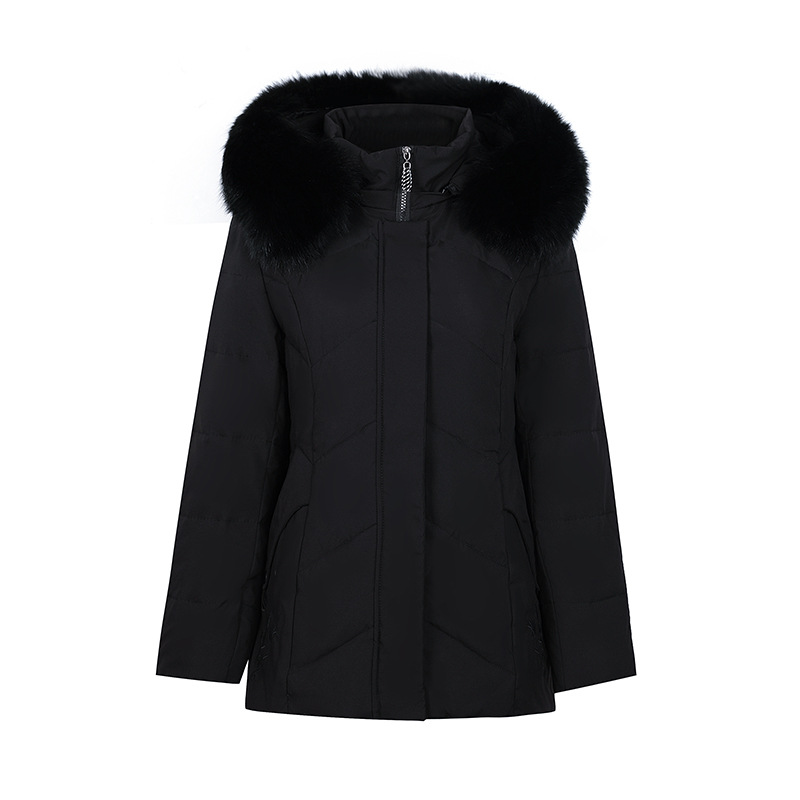 Madre invierno y otoño chaqueta de plumón chaqueta de algodón de cuello grueso nuevo algodón de moda casual de mediana edad