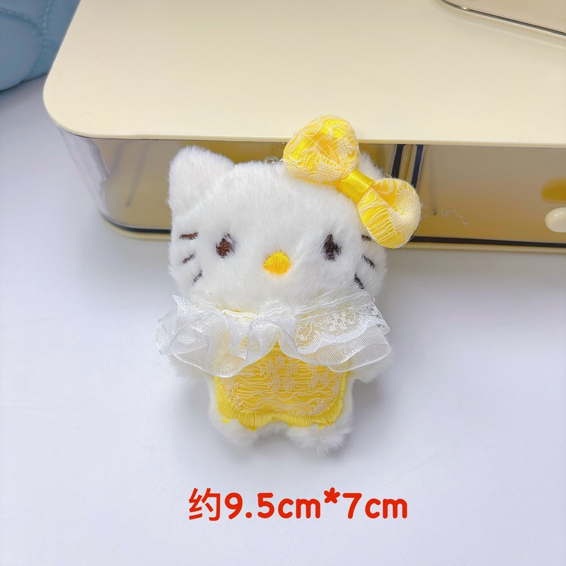 可爱卡通HelloKitty蕾丝裙猫咪软萌少女心玩偶公仔小礼物包包挂饰|undefined