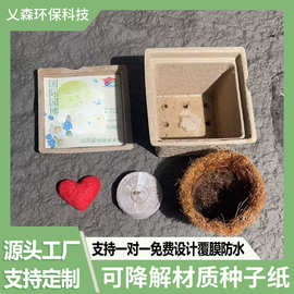 定制种子纸可降解园艺工具套装种植浇水可发芽种子卡环保卡片批发