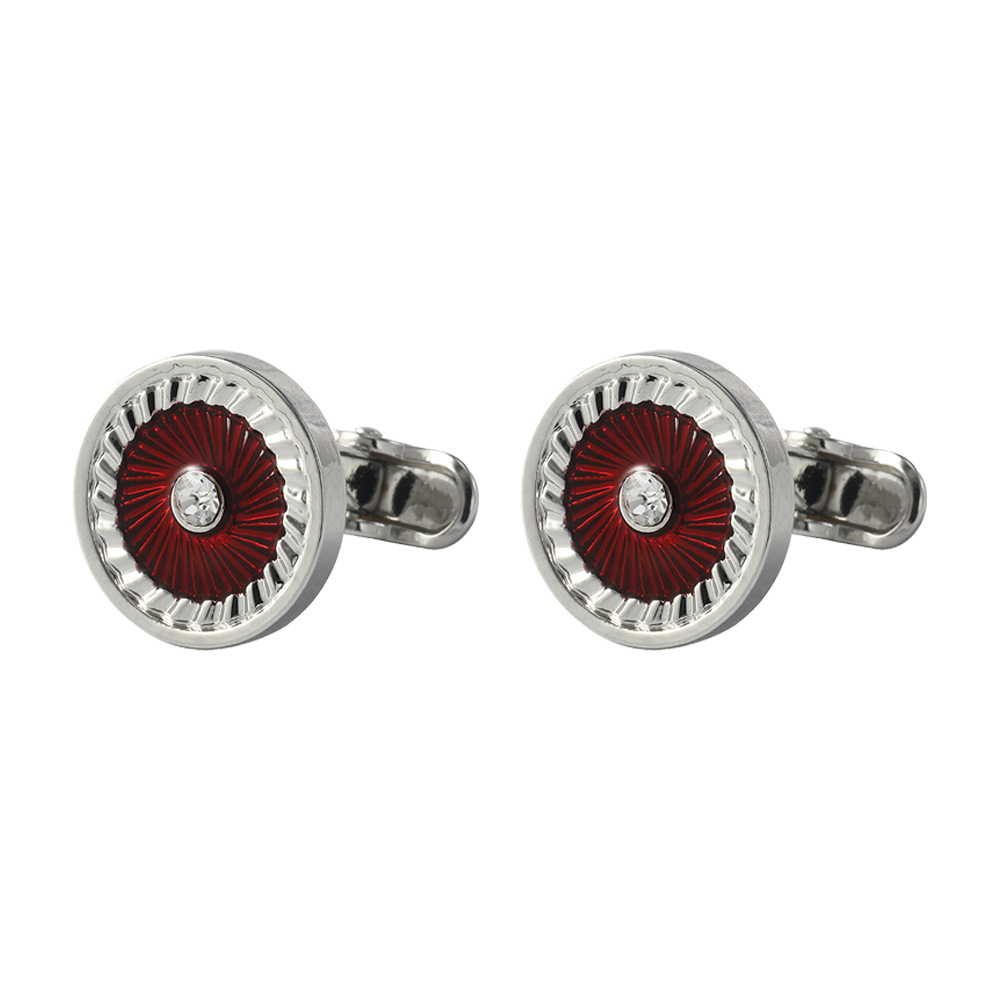 Gemelli vintage in cristallo zircone per camicie da uomo_voghion.com