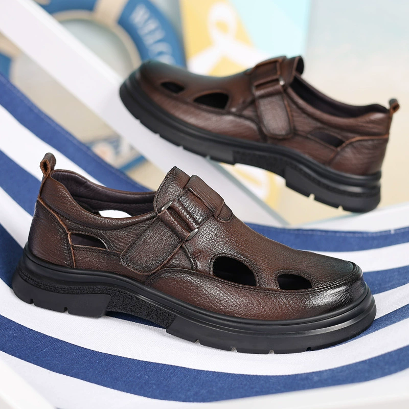 Летние ботинки с липучкой на волне