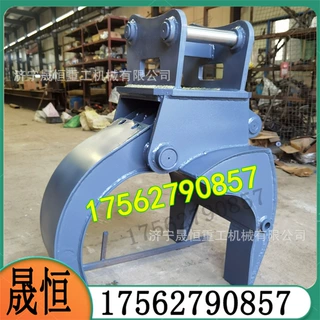 挖掘机3+2夹木器 梅花爪子抓钢器夹电线杆子 立杆器现货 型号齐全