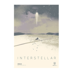 WBZ7 Interstellar Matthew McConaughey Movie Poster Surrounds Sci-Fi Space Dormitory Bedroom Living Room Decoration