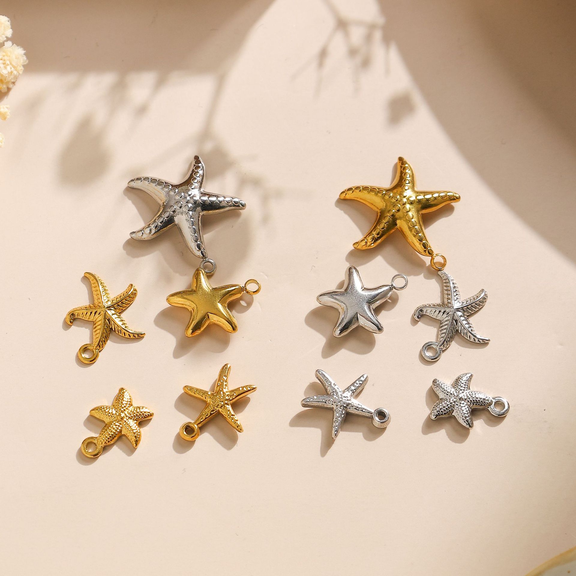 DIY Jewelry Accessories Classification 1 Piece Quantity 1 Piece 304 Stainless Steel Starfish Pendant