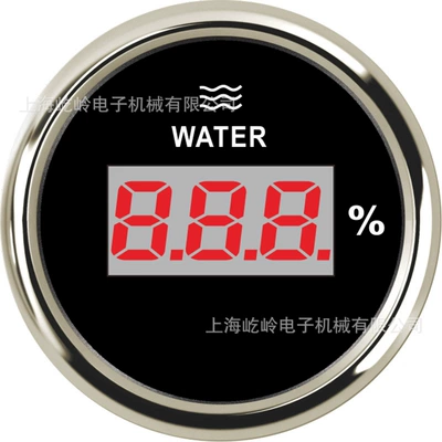 automobile instrument, gauge liquid level gauge car - silver-edge-with-black-background-digital-display-0-190o