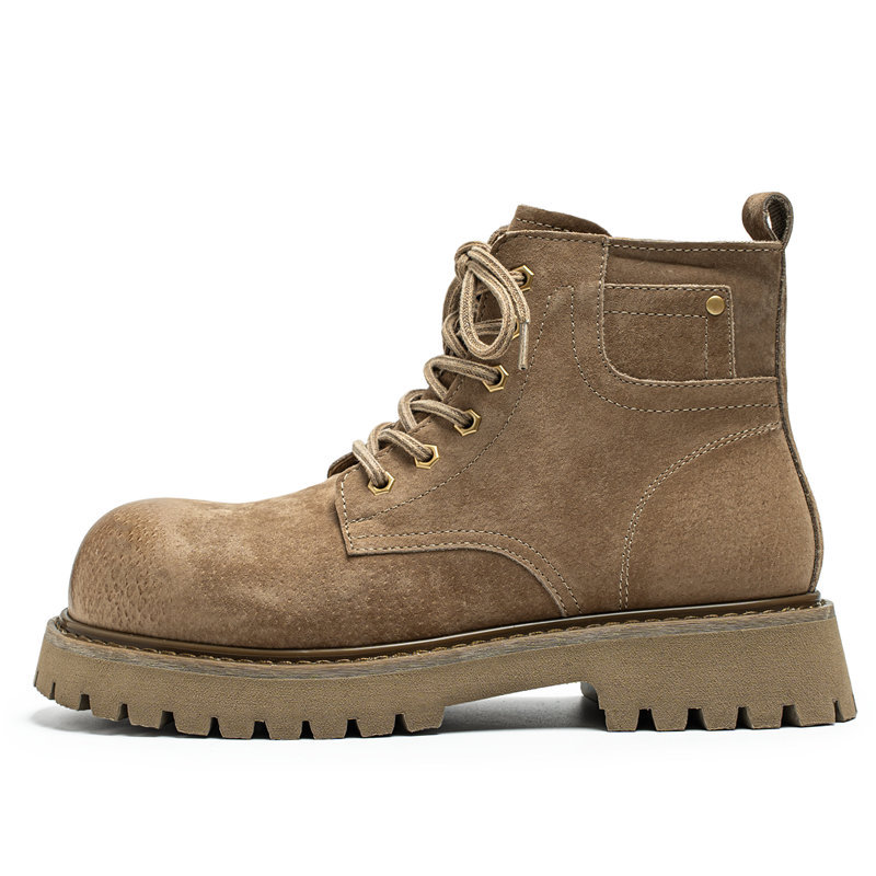 Botas de amarillo para hombres casuales botas de Martin botas de montaña al aire libre botas de locomotiva retro pareja botas de estilo británico image 5