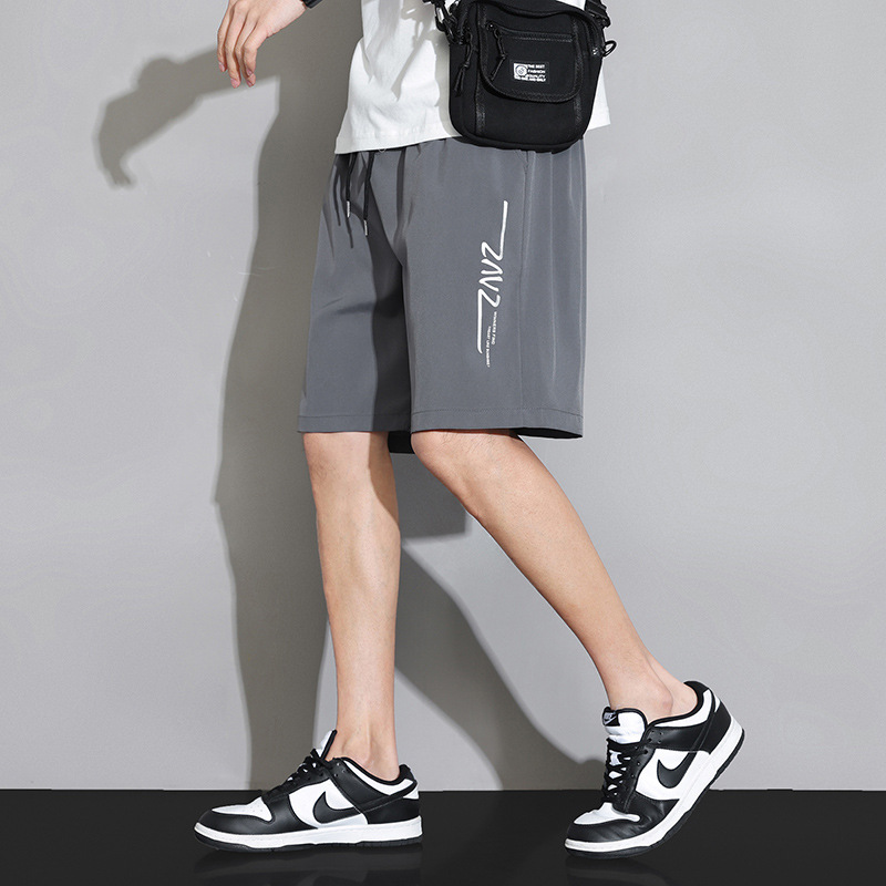 Pantalones de playa delgados de verano, pantalones cortos de hielo para hombres, deportivos casuales al aire libre, pantalones de salto sueltos transfronterizos