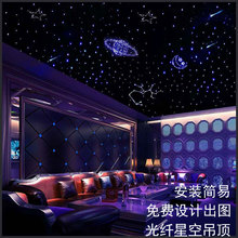 星空顶天花板满天星家庭影院影音室七彩流星led吊顶板闪光光纤灯