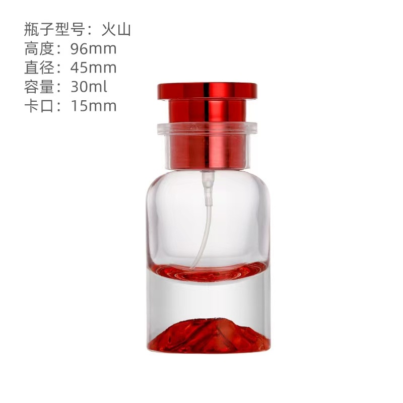 Botella de perfume cilíndrica 100ml botella vacía de boca de tornillo de sensación premium botella de subenvasada de perfume de coche botella de perfume botella desnuda personalizada