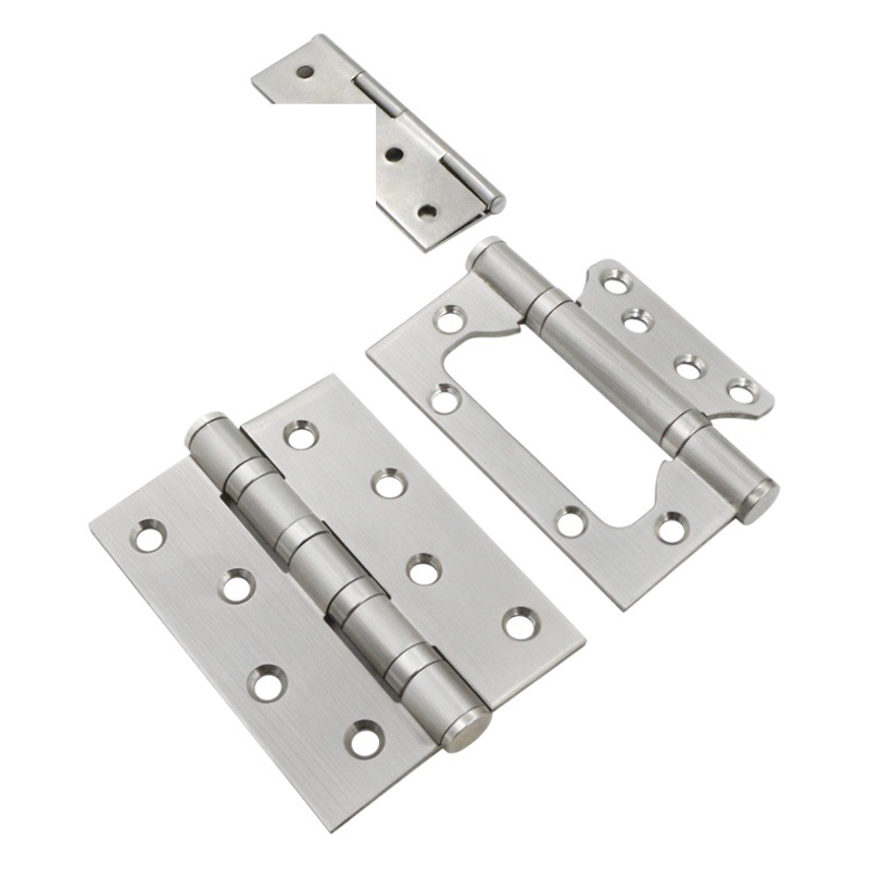 Pequeño gabinete puerta de acero inoxidable bisagra plana miniatura Mini 1 pulgadas 2 pulgadas 3 pulgadas puerta y ventana caja bisagra suelta-Hoja plegable