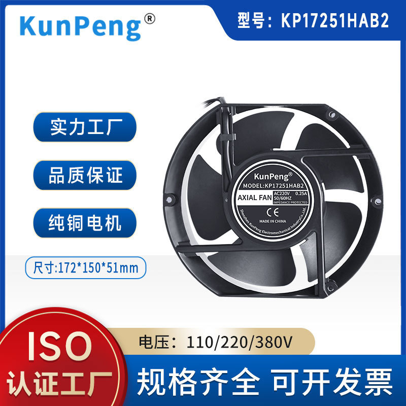 17251 cooling fan 17cm power distribution cabinet 220V nail vacuum cleaner AC fan 17250 axial fan