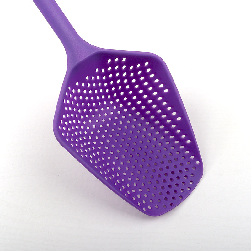 Cocina gran colador de agua PP gran colador de escurrir una pieza colador rejilla pala de hielo cuchara de alimentos resistente a altas temperaturas