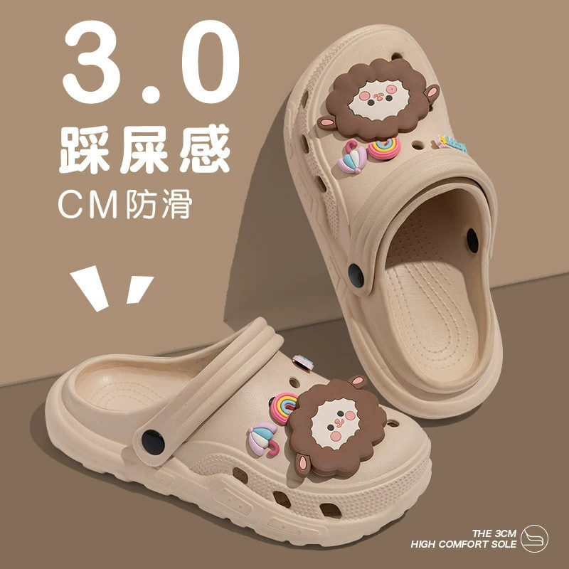 Новые сабо в парном стиле для мужчин и женщин, сабо на толстой подошве с ощущением какашек, милые и удобные сандалии для родителей и детей с героями мультфильмов.