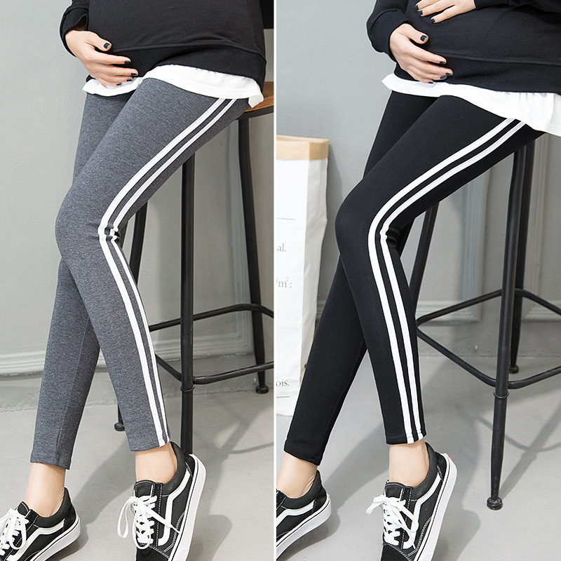 Nuevo más tamaño desgaste exterior pantalones de maternidad primavera y otoño puro algodón polainas flacas 200kg vientre apoyo maternidad ropa Pantalones