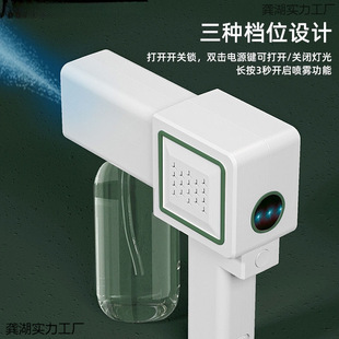 Disinfection Spray Household Blue Light Nano Alcohol Disinfection Sprayer Hypochlorous Acid Electric Air Aldehyde Removal Sprayer
