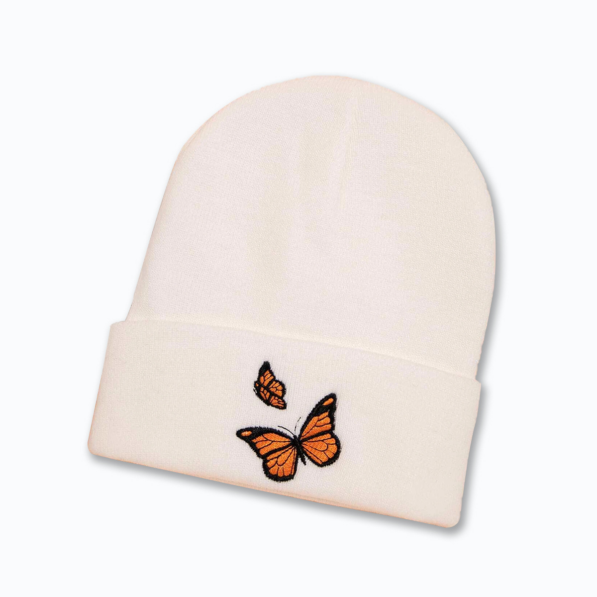 Autumn And Winter New Hat Fashion Wild Trend Butterfly Knit Hat Personality Warm Woolen Hat display picture 5