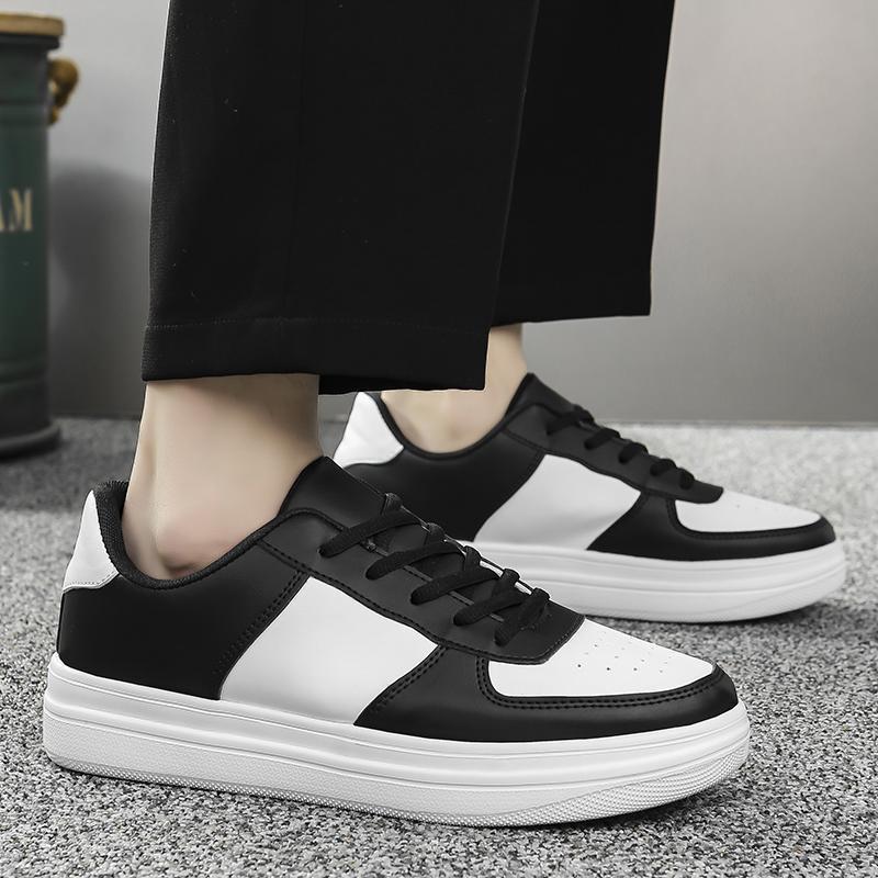 Tenis Casuales con Suela Gruesa para Hombre Talla 48 de Cuero Artificial y EVA Transpirable para Uso Casual