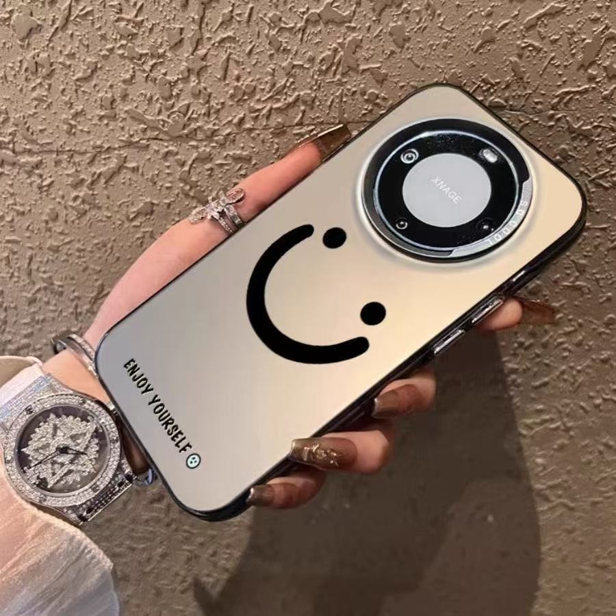 Smiley simple para Huawei Mate70Pro funda para teléfono móvil P70 nuevo Honor 100Pro/Nova12/P60/