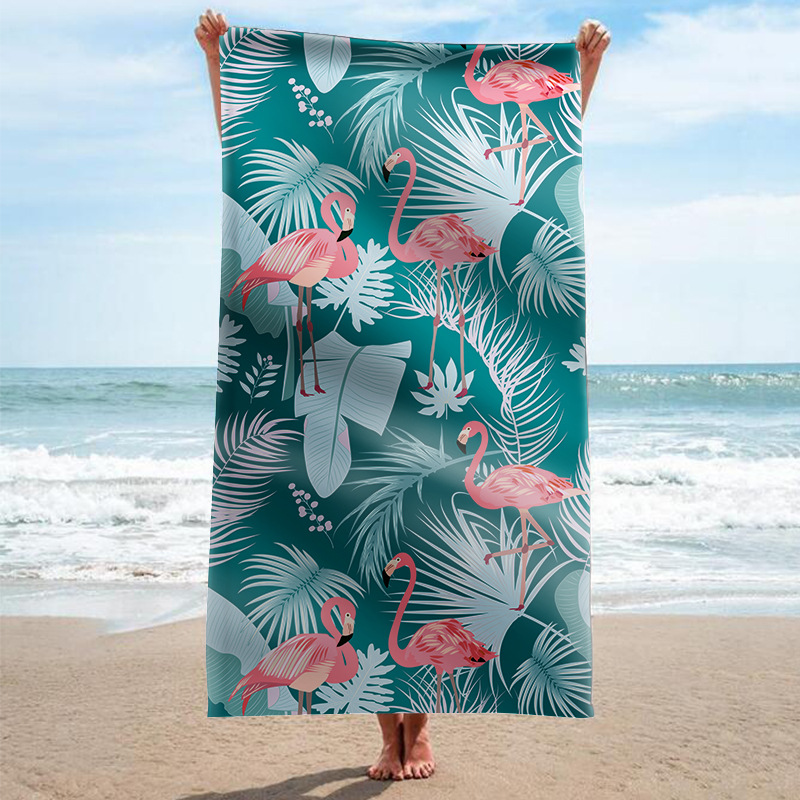 Suministro especial de doble cara terciopelo Internet celebridad serie rectangular fábrica al por mayor material garantía Toalla de playa Toalla de baño