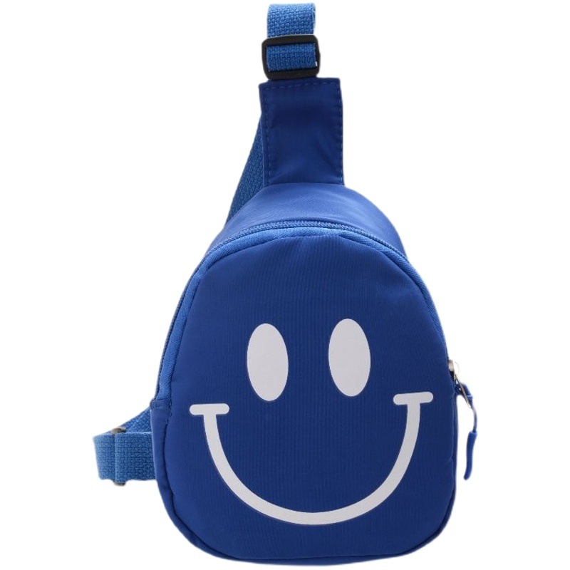 Bolsos de los niños de la nueva moda, lindo bolso de hombro con estampado de letras sonrientes, bandolera para niños y niñas
