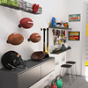 Ball stand on the wall saves space wall -mounted basketball rack football rackets